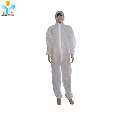Hooded Disposable Protective Coverall Suit Safety Protective Coverall For Cleanroom